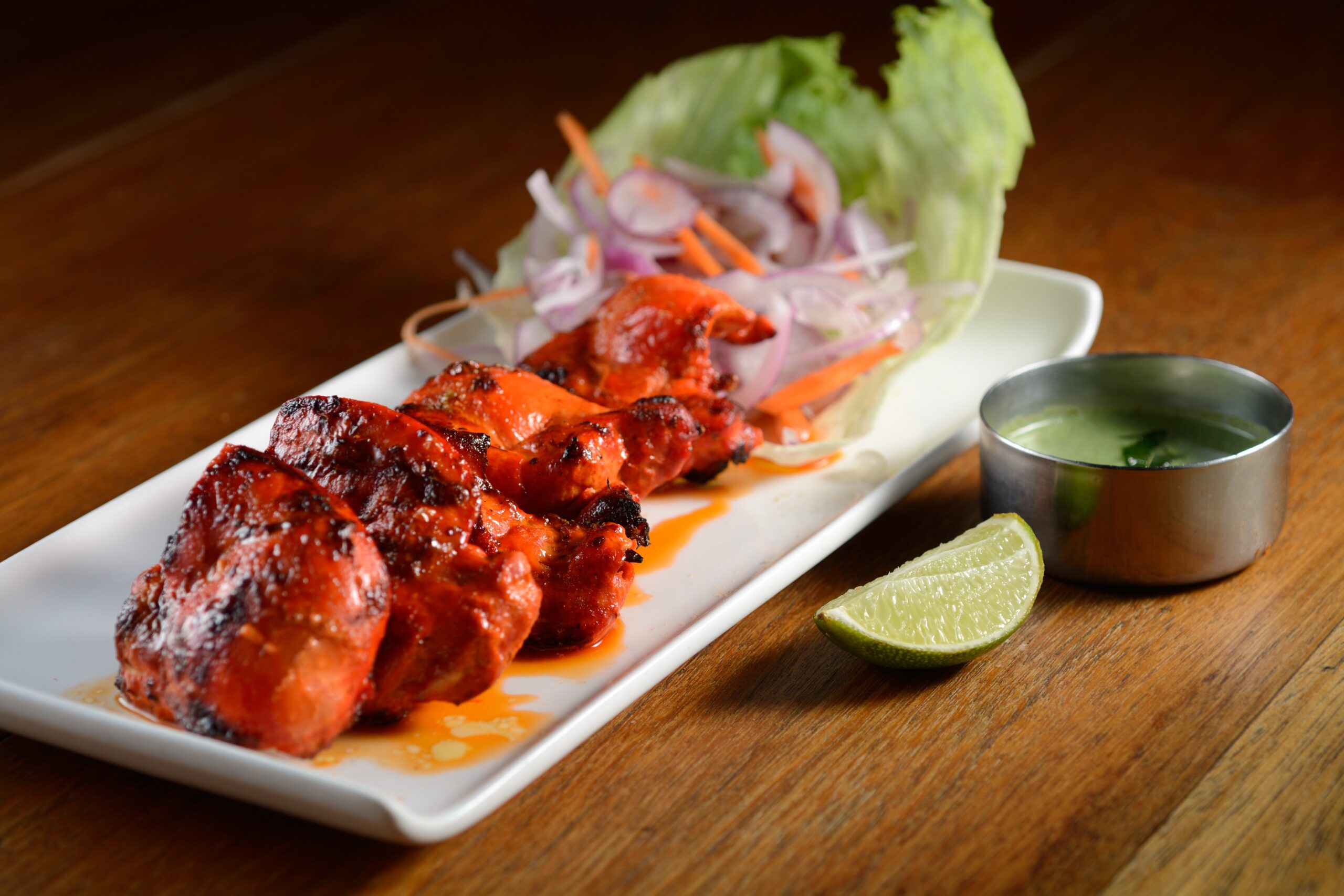 Zaffron Kitchen (SG) signature dishes Butter ChickenFish TikkaSeekh Mutton Kebab